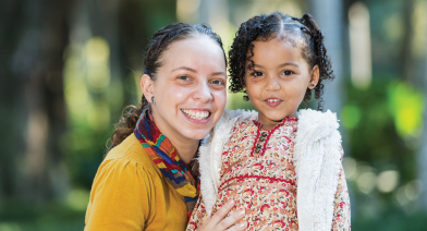 Image of woman with child