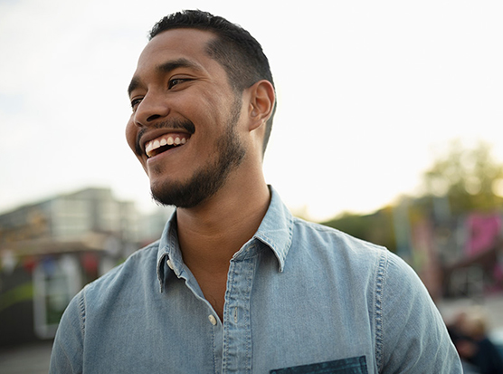 Man smiling